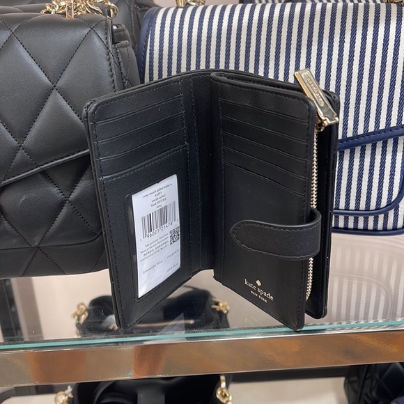 Kate Spade Carey Medium Compartment Bifold Wallet 
COLOR: Black
NWT - Picture 12 of 16